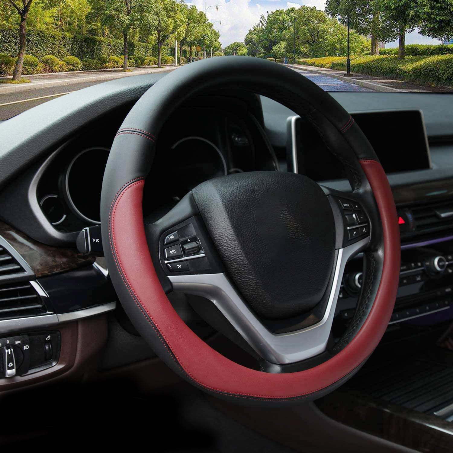 Microfiber Leather Steering Wheel Cover