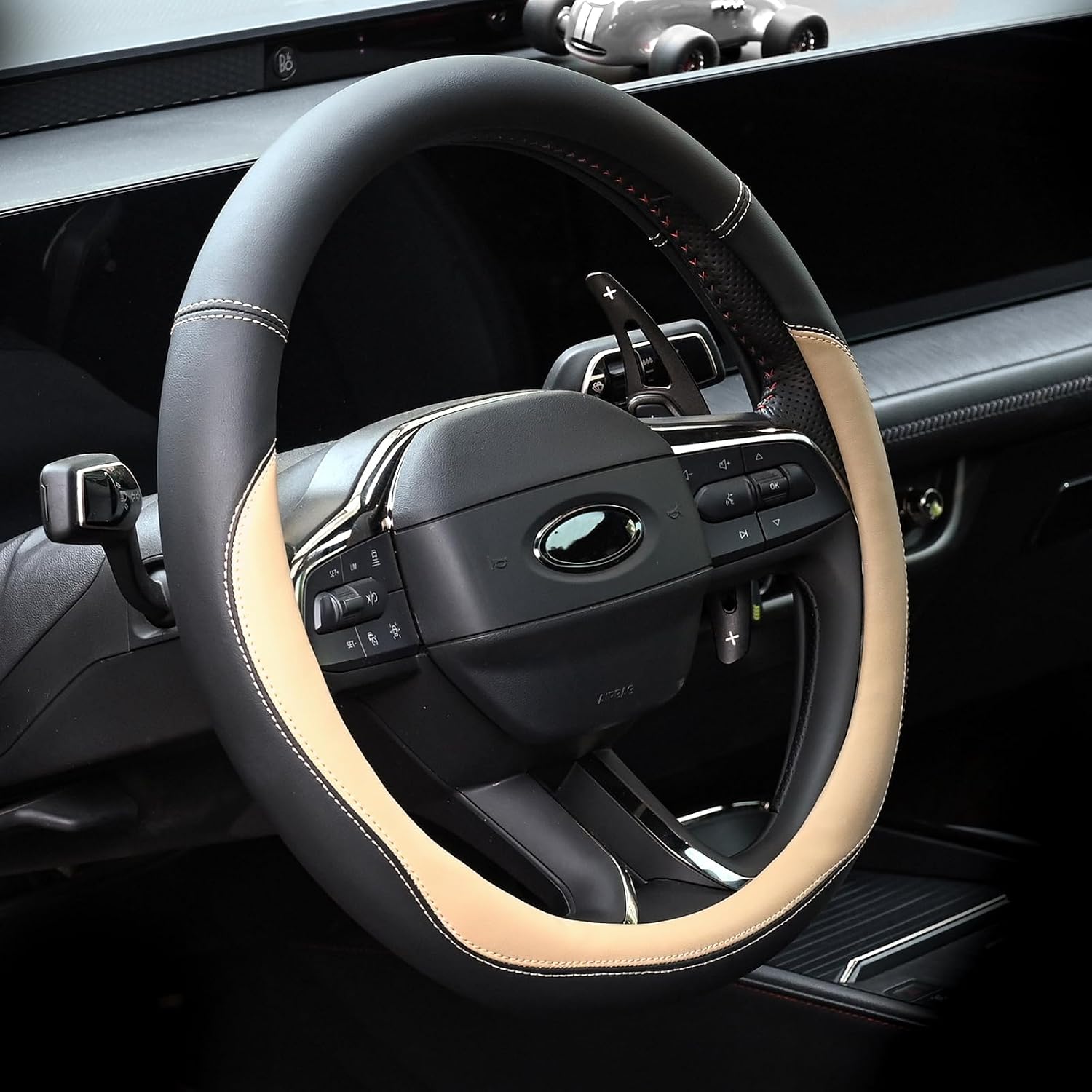 Leather Steering Wheel Cover Universal